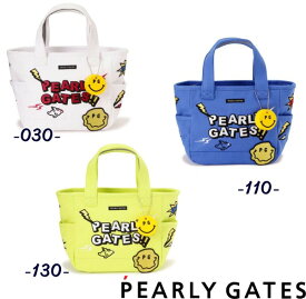 【NEW】PEARLY GATES パーリーゲイツElectric Shock!! デコワッペン トート型カートバッグ SMILYチャーム付053-2281604/22B【 Electric Shock】