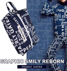 【数量限定販売】【GRAPHIC-SMILY-REBORN】PEARLYGATES パーリーゲイツグラフィックスマイリー シューズケース/シューズバッグ053-5284876/25C【WEB限定モデル正規品】