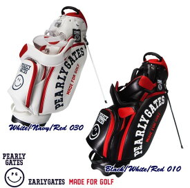 【NEW】WEB限定モデルPEARLY GATES CLUB SMILYパーリーゲイツ・クラブスマイリースタンドバッグ発売!053-0980152 【CLUBSMILY】