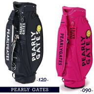 【NEW】PEARLY GATES パーリーゲイツ≪PG is PG≫ Big SMILYワッペン 千鳥格子柄キャディバッグ/カートタ…