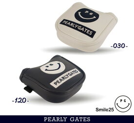 【NEWDESIGN】PEARLYGATES パーリーゲイツ定番スマイルスマイル-25 パターカバーツーボール/マレットタイプ用053-4284879/24C