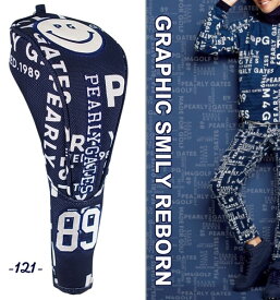 【数量限定販売】【GRAPHIC-SMILY-REBORN】PEARLYGATES パーリーゲイツグラフィックスマイリーヘッドカバードライバー用 460cc対応053-5284870/25C【WEB限定モデル正規品】