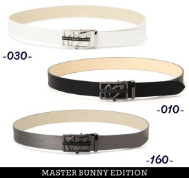 【NEW】マスターバニーbyパーリーゲイツMASTER BUNNY EDITION 型押しロゴスライドバックルベルト 758-4182201/24A