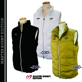 【PREMIUM OUTLET 50%OFF】マスターバニーbyパーリーゲイツMASTER BUNNY EDITION レディース暖か！超軽量！"THERMO LITE” ナイロンリップ中わたフルジップベスト759-5258102/25D【正規品】【GOLFWAVE-11】