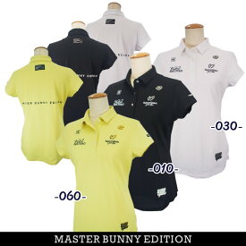 【PREMIUM SALE 40%OFF】マスターバニーbyパーリーゲイツMASTER BUNNY EDITION レディースリップス×ニューロゴ TRカノコフレンチスリーブポロシャツ 759-4260708/24C