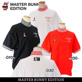 【PREMIUM CHOICE】マスターバニーbyパーリーゲイツ＝MASTER BUNNY EDITION＝15th Anniv.SWAGGY BUNNY＜ダーティーラビット＞軽量/伸縮糸’SPX’ レディース半袖モックシャツ=MADE IN JAPAN= 759-5167304/25A【正規品】