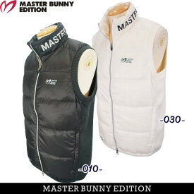 【PREMIUM CHOICE】マスターバニーbyパーリーゲイツMASTER BUNNY EDITION メンズ防風/撥水/透湿 マイクロフトタフタアクティブフィッティング フルジップ仕様暖かダウン×ニットベスト758-4258101/24D【正規品】