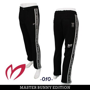 【PREMIUM SALE50%OFF】マスターバニーbyパーリーゲイツMASTER BUNNY EDITION サイドロゴエコロジスタヘリンボーン メンズトラックパンツ 758-3236009/23D【GOLFWAVE】