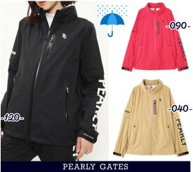 【PREMIUM CHOICE 40%OFF】PEARLY GATES パーリーゲイツエコユース ナイロンストレッチ 防水透湿CRAFTEVOレディース レインブルゾン【上衣のみ】053-2988302