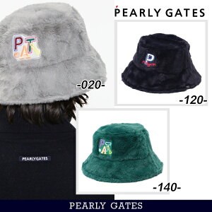 �yPREMIUM SALE 50%��OFF�zPEARLY GATES �p�[���[�Q�C�c�hPG�f�R���b�y�� & College�e�C�X�g�h�ӂ���ӂ�t�F�C�N�t�@�[�o�P�b�g�n�b�g053-4187011/23�y���K�i�z