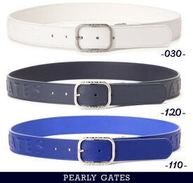 【PREMIUM SALE 30%超OFF】PEARLY GATES パーリーゲイツSWITCH ON！エンボス凸ロゴ レディース本革ベルト 053-5182302/25A【正規品】