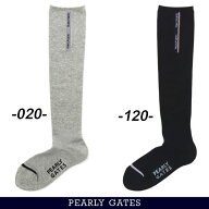 【NEW】PEARLY GATES パーリーゲイツPGラインロゴ ちょっと薄手のハイソックス＜レディース＞=MADE IN JA…