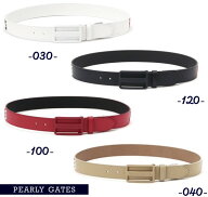 【PREMIUM SALE 30%超OFF】PEARLY GATES パーリーゲイツカラフルステッチロゴ レディースレザーベルト=MA…