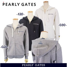 【PREMIUM CHOICE】PEARLY GATES パーリーゲイツSmile！Smile！レディース ストレッチダンボールフルジップフーディパーカー055-4262094/24D【正規品】
