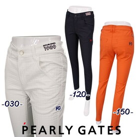 【PREMIUM SALE40%OFF】PEARLYGATES パーリーゲイツレディース アートピケストレッチパンツ055-2131402/22B