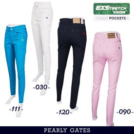 【PREMIUM CHOICE】PEARLYGATES パーリーゲイツTHE FUN OF GOLF! PALE TONE レディースEXストレッチパンツ 055-3131502/23B