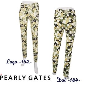 【PREMIUM SALE】PEARLYGATES パーリーゲイツPLAY CAMO！PGロゴ or DOTS!カモガラレディース ストレッチパンツ055-2131514/22B【PLAYCAMO】