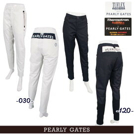 【PREMIUM SALE】PEARLYGATES パーリーゲイツニューサークルロゴ！撥水/透湿タフレックスソーラーセンサーチェックプリントレディース エアシャット防寒パンツ055-3236008/23D【GOLFWAVE】