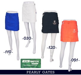 【NEW】PEARLYGATES パーリーゲイツNEOトリコロール”PG PRO” Series.レディース ドビーEXストレッチカラースカート055-4134302/24A