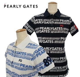 【PREMIUM SALE】PEARLY GATES パーリーゲイツロゴボーダー レディース半袖ポロシャツ=JAPAN MADE= 055-2160434/22B