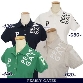【PREMIUM SALE】PEARLY GATES パーリーゲイツショルダーロゴ レディースカノコ半袖ポロシャツ=JAPAN MADE= 055-3160202/23AF