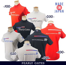 【NEW】PEARLY GATES パーリーゲイツNEOトリコロール”PG PRO” Series.ベアカノコレディース半袖モックシャツ=MADE IN JAPAN= 055-4167302/24A