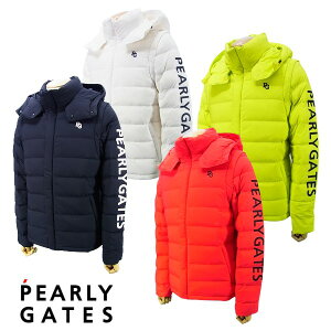 【NEW】PEARLY GATES パーリーゲイツCRAFTEVO 袖ロゴ フルジップメンズ フーディダウンブルゾン 053-0220027/20C