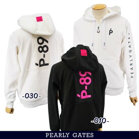 【NEW】PEARLY GATES パーリーゲイツ【Pink with BLACK】フルジップフーディメンズパーカー =MADE IN JAPAN=053-3262803/23C