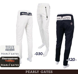 【PREMIUM SALE】PEARLYGATES パーリーゲイツニューサークルロゴ！撥水/透湿タフレックスソーラーセンサーチェックプリントメンズ エアシャット防寒パンツ053-3236007/23D【GOLFWAVE】