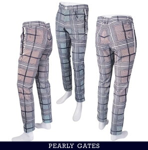 �yPREMIUM SALE 35%��OFF�zPEARLYGATES �p�[���[�Q�C�c�w�����{���W���K�[�h �O�����`�F�b�N�A�����W�����Y�p���c 053-5131205/25A�y���K�i�z�yGOLFWAVE-4�z