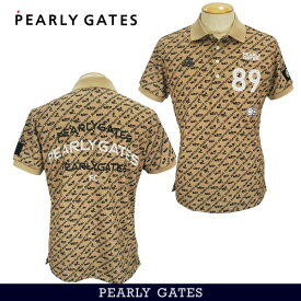 【PREMIUM SALE 30%OFF】PEARLY GATES パーリーゲイツPEARLY GATES F.C. バックプリント吸水拡散/UVカット！ペンタスαパン屋柄 メンズカノコ半袖ポロシャツ=MADE IN JAPAN= 053-4260003/24D