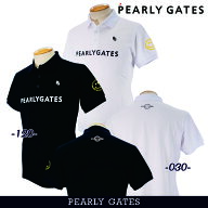 【NEW】PEARLY GATES パーリーゲイツ≪PG is PG≫ 40/2コーマ 18G鹿の子”EKUBO Smile” メンズ半袖ポロ…