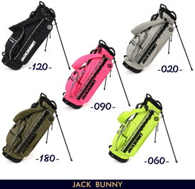 【NEW】Jack Bunny!! by PEARLY GATES ジャックバニー!! 軽量コンパクト ロゴファスナースタンド型キャディバッグ262-3980740/23C