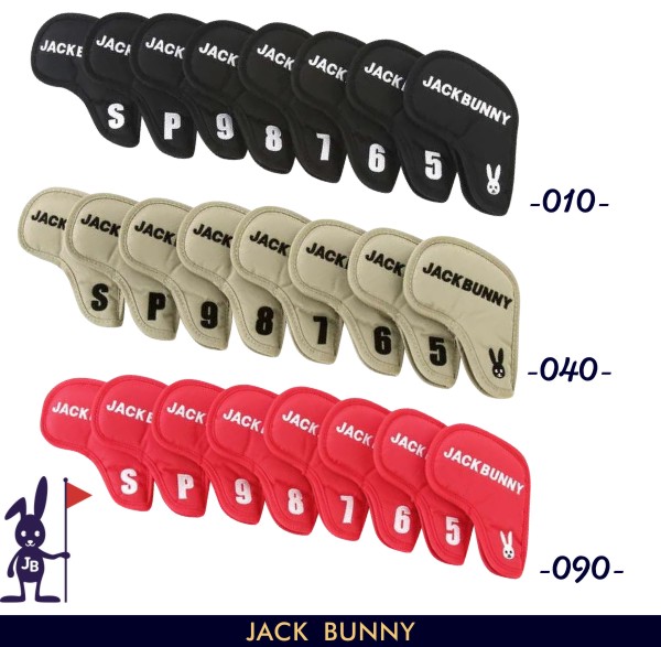 Jack Bunny!! by PEARLY GATES<br>ジャックバニー アイアン用ヘッドカバー<BR> セパレートタイプ 8個セット<BR>262-3984144 23A