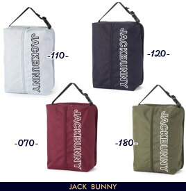 【NEW】Jack Bunny!! by PEARLY GATESジャックバニー!! 軽量!! アウトラインロゴ揃えて入るシューズケース/シューズバッグ＝BASIC COLLECTION＝262-5984709/25C【正規品】