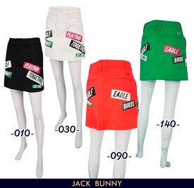 【PREMIUM SALE 30%OFF】Jack Bunny!! by PEARLY GATESジャックバニー #GOLFステッカーロゴストレッチツイル レディーススカート263-3134324/23A-MYB