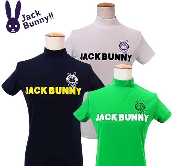 【NEW! PLAY with ドラえもん】Jack Bunny!! by PEARLY GATES ジャックバニー ノリノリ！ドラえもんレディース半袖モックシャツ263-1267854/21C