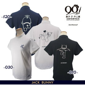 【NEW】Jack Bunny!! by PEARLY GATESジャックバニー!! FUJIKO・F・FUJIO 90thANNIVERSARY レディース ストレッチ天竺半袖モックシャツ【藤子90th】263-4167426/24A