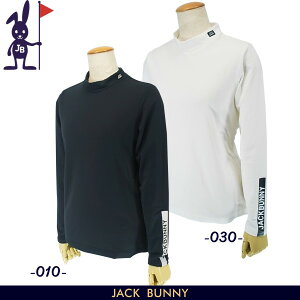 【PREMIUM SALE】Jack Bunny!! by PEARLY GATESジャックバニー!! アームロゴ 裏起毛ベア天竺レディース長袖モックシャツ 263-4266930/24C
