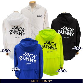 【PREMIUM SALE】Jack Bunny!! by PEARLY GATESジャックバニー!! バックロゴ！ナイロンタフタ メンズ フルジップフーディブルゾン262-3220801/23C【GOLFWAVE】