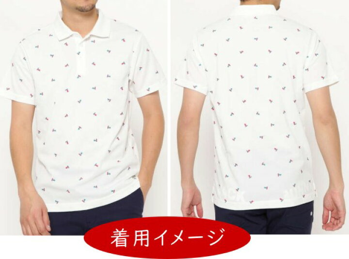 9295円 最新発見 正規品最新作 PG ポップコーン半袖ポロシャツ サイズ5 ウェーブロゴ柄