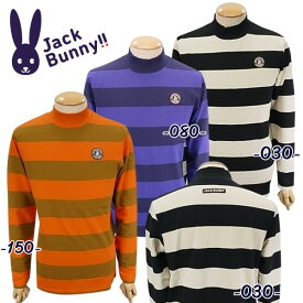 【PREMIUM SALE 40%OFF】Jack Bunny!! by PEARLY GATESジャックバニー パネルボーダー メンズ 裏毛モックシャツ 262-2266933/22C