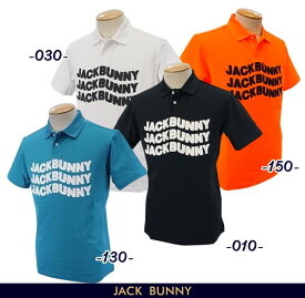 【PREMIUM SALE】Jack Bunny!! by PEARLY GATESジャックバニー!! WAVE~WAVE~JBロゴ吸水/拡散/乾燥 フィールドセンサーメンズ リップカノコ半袖ポロシャツ262-3160519/23B