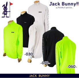 【PREMIUM SALE 30%OFF】Jack Bunny!! by PEARLY GATESジャックバニー!!≪UVカット/RE.CYCLE≫ワンポイントロゴのストレッチ天竺メンズ長袖モックシャツ 262-5266029/25C【正規品】【GOLFWAVE-8】