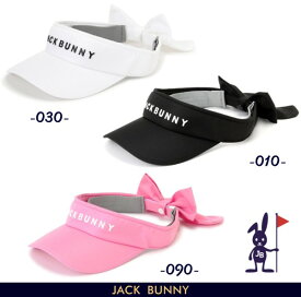 【NEW】Jack Bunny!! by PEARLY GATESジャックバニー!! ワンポイントシンプルロゴレディースリボンバイザー 262-4187203/24A