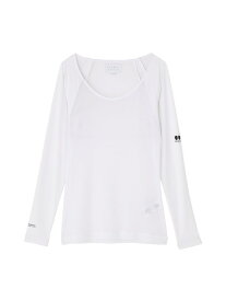 N/パワーネット×Peベア天竺長袖Uネックカットソー PEARLY GATES パーリーゲイツ トップス その他のトップス ネイビー ホワイト【送料無料】[Rakuten Fashion]