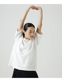 【直営店舗&公式オンライン限定」SNAPTEX裏パイル半袖Tシャツ (LADIES) PEARLY GATES パーリーゲイツ トップス カットソー・Tシャツ ネイビー ホワイト【送料無料】[Rakuten Fashion]