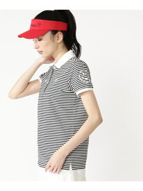 カノコベアボーダー半袖ポロシャツ PEARLY GATES パーリーゲイツ トップス ポロシャツ ホワイト【送料無料】[Rakuten Fashion]