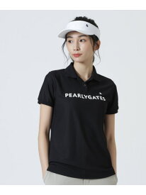 PG is PG 冷感ポリエステルベアハニカム半袖ポロシャツ PEARLY GATES パーリーゲイツ トップス ポロシャツ ブラック【送料無料】[Rakuten Fashion]