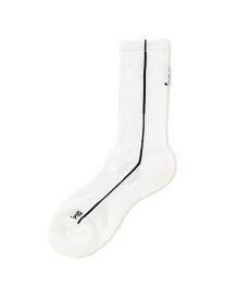 サイドラインメッシュミドルソックス (LADIES) PEARLY GATES パーリーゲイツ 靴下・レッグウェア 靴下 ネイビー ホワイト[Rakuten Fashion]